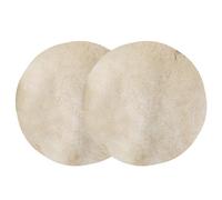 Yibuy 2 cabezales de tambor de pandereta africana de 8 pulgadas, repuesto de 300 mm x 1 mm para reparación