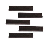 Yibuy 5 tablas de dedo de ébano negro de 200 x 45 x 12,5 mm, repuesto para bricolaje