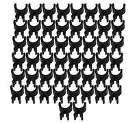 Yibuy 50 clips para lápices de cuerno francés para hacer notas en ensayos que se ajustan al interior del tubo