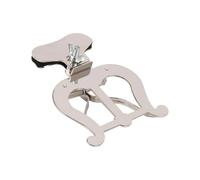 Yibuy 8 soportes plateados para música de marcha para trombón, chapado en metal, bolsa de almacenamiento incluida