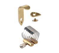 Yibuy Alto E - Boquilla plana para saxofón (40 x 25 x 28 mm), color plateado