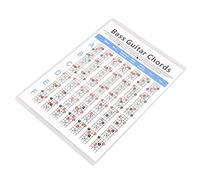 Yibuy Creative Bass Guitar Poster para 4 cuerdas Bass Guitar Principiante Blanco S