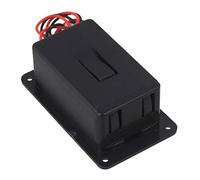 Yibuy Funda de batería plana negra de 6,9 cm de longitud para guitarra, bajo, piezas de música