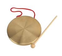 Yibuy Instrumentos de cobre de cobre de los instrumentos del 15.5cm Gong de la ópera con el martillo redondo del juego