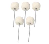 Yibuy Juego de 5 batidores de fieltro para bombo y pedal de bombo
