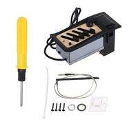 Yibuy Kit de montaje de afinador y amplificador de preamplificador de 4 bandas, 105 x 46 x 64 mm