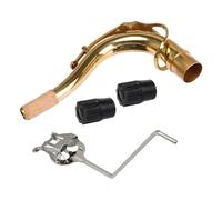 Yibuy Oro cobre saxofón tenor codo curva cuello saxofón extremo enchufe saxofón lira
