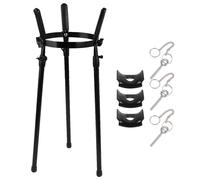 Yibuy Soporte de metal Conga para percusión de 10 y 11 pulgadas, kit de soporte ajustable