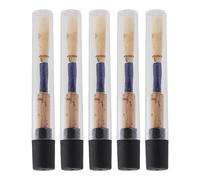 Yibuy Strength Soft - Lengüetas de corcho para oboe hechas a mano con funda de plástico, paquete de 5