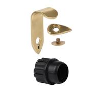 Yibuy Tapón de plástico para saxofón soprano con soporte de gancho para el pulgar