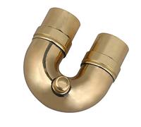 Yibuy - Tubo de codo en forma de U para trompeta de cobre, 2 #