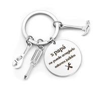 Yicadorn Regalo Papa,Dia del Padre Regalos,Regalo Futuro Papa Navidad Cumpleaños San Valentín,Llavero Personalizados Original Regalos para Los Padres Primerizos Ideas