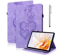 YiChZhe Funda para Amazon Fire HD 10 & Fire HD 10 Plus (10,1 pulgadas, 13th/11th Gen,2023/2021), piel sintética, fina, con función de despertar/dormir, para HD 10 Kids&Kids Pro-Lila