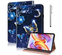 YiChZhe Funda para Lenovo Tab M11 2024/Idea Tab 11 2025 de 11 pulgadas con soporte para bolígrafo, funda de piel sintética para tablet con función atril y compartimento para tarjetas, funda para