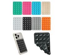 Yicoovey Pack de 8 soportes de silicona de doble cara para teléfono móvil con base adhesiva para todos los modelos, incluye fundas de ventosa y diseño antideslizante (8 unidades)