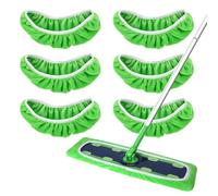 Yicotira Almohadillas de microfibra reutilizables para trapeador Swiffer XL, paños de barrido secos XL y almohadillas húmedas XL de repuesto, paños de fregona resistentes para trapear y barrer el