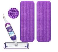 Yicotira Almohadillas de repuesto reutilizables para mopa Swiffer Power Mop Starter Kit - Swifter Powermop Pads recambios - Recambio de almohadilla de fregona multisuperficie y madera para limpieza de