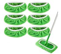 Yicotira Almohadillas húmedas reutilizables para trapeador Swiffer Sweeper - Paños de barrido secos y paños húmedos para limpieza del hogar - Almohadillas de microfibra lavables para trapear suelos -