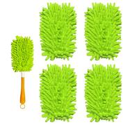 Yicotira Recambio de plumero reutilizable compatible con plumero de mano Swiffer, plumero de ventilador de techo de microfibra para plumeros Swiffer, mango extendido, 360 recambios de plumeros