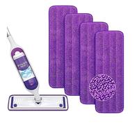 Yicotira Recambios de almohadillas reutilizables compatibles con Swiffer PowerMop Mop - Recambio de almohadillas de fregona eléctrica - Almohadillas de microfibra lavables para limpieza de suelos