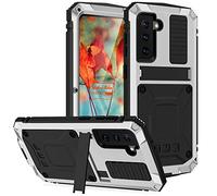 Yidai-Silu Funda Impermeable Galaxy S23+ 【Certificación IP54, Protección de 360 Grados】 Carcasa Resistente Antigolpes Militar Antipolvos Case para Samsung Galaxy S23 Plus 6,6" - Plata
