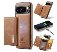 Yidai-Silu Funda para Google Pixel 9 Pro XL 2-IN-1 desmontable funda de teléfono móvil magnética funda de piel sintética funda de piel sintética inalámbrica con tarjetero RFID funda plegable para