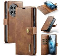 Yidai-Silu OnePlus 13 Handy Hülle 【abnehmbar, Mutil-Funktion Magnetverschluss】 Wallet Case Tasche PU Leder Etui Flip Cover Geldbörse für OnePlus 13 - Braun