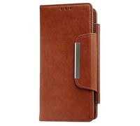 Yidai-Silu Samsung S26 Ultra Abtrennbare Handyhülle 【2 in 1 abnehmbar, Kartenhalter】 MagnetHülle aus Kunstleder Klapphülle Ständer Case Schutzhülle für Samsung Galaxy S26 Ultra - Braun