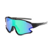 Yidata Gafas de sol unisex de borde completo para ciclismo, protección UV400, resistente al viento, marco de policarbonato, lentes de espejo coloridas, lentes de sol para hombres y mujeres, equitación