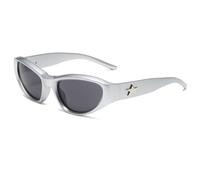 Yidata Lentes de sol envolventes no polarizados para hombres y mujeres, protección UV400, Y2K, decoración de estrellas, lentes de sol de marco completo con marco de policarbonato y lente para uso
