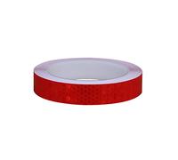 YIDAX Cinta Reflectante Impermeable, Cinta De Advertencia De Seguridad De 10M * 2CM, Etiqueta Autoadhesiva Reflectante De Alta Intensidad para Remolque De Motocicleta De Automóvil,Rojo