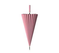 YIDAX Grande Paraguas Recto, Paraguas De Palo De Mango Largo, Paraguas De Viaje Automático, 24 Costillas Paraguas De Golf Resistentes Al Viento para Hombres Y Mujeres,Rosado