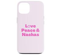 Yiddish hebreo dicho judío Love Peace & Nachas pink Carcasa para iPhone 13