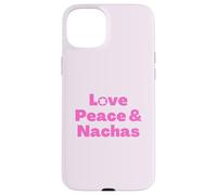 Yiddish hebreo dicho judío Love Peace & Nachas pink Carcasa para iPhone 15 Plus
