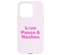 Yiddish hebreo dicho judío Love Peace & Nachas pink Carcasa para iPhone 15 Pro