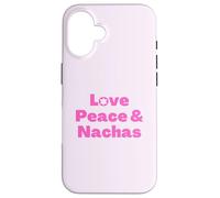 Yiddish hebreo dicho judío Love Peace & Nachas pink Carcasa para iPhone 16