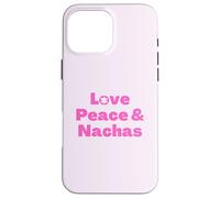 Yiddish hebreo dicho judío Love Peace & Nachas pink Carcasa para iPhone 16 Pro Max
