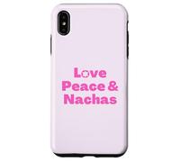 Yiddish hebreo dicho judío Love Peace & Nachas pink Carcasa para iPhone XS Max