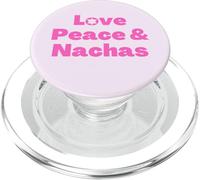 Yiddish hebreo dicho judío Love Peace & Nachas pink PopSockets PopGrip para MagSafe