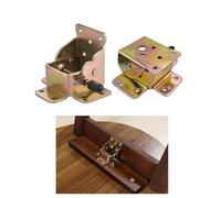 YIDELAI Bisagras de bloqueo (1 par) Soporte plegable multifuncional de 90 grados con autobloqueo para unir las patas de mesas y sillas plegables