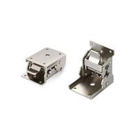 YIDELAI Bisagras de bloqueo plegables para mesa, ajustables de 0-90 grados, soportes de aleación de zinc con botón de bloqueo, 63mm x 50mm (1 par)