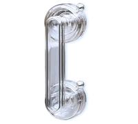 YIDELAI- manija de puerta de ventosa, reposabrazos de puerta de empuje de cocina, fácil de instalar, adecuado para ventanas, puertas de empuje de vidrio (L-Transparent colorless)