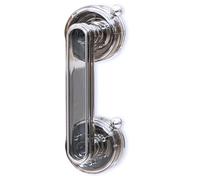 YIDELAI- manija de puerta de ventosa, reposabrazos de puerta de empuje de cocina, fácil de instalar, adecuado para ventanas, puertas de empuje de vidrio (L-Transparent Black)