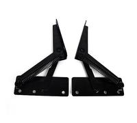 YIDELAI Soporte de bisagra de elevación 80 grados bisagra de resorte plegable (1 par) Negro