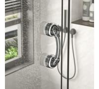 YIDELAI-Taza de succión manija de la puerta, manija adhesiva del gabinete, conveniente para la puerta deslizante de la cocina, el vidrio de la ventana (Transparent Black)