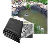 Yidelchon Revestimiento para Estanques 1x1 2x3 5x6 10x15m HDPE Lámina para Estanques Negro Lona Flexible para Estanques Koi Fuentes Peces Piscinas Jardines De Agua 0,2 Mm De Espesor(Size:1x1m)