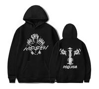 YIDHGQ Keshi Requiem Album - Sudadera con Capucha Unisex a la Moda,Estampado De ModaCómoda Sudadera,Negro,XXS