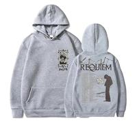 YIDHGQ Keshi Requiem World Tour Logo - Sudadera con Capucha Unisex a la Moda,Estampado De ModaCómoda Sudadera,Gris,M