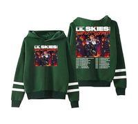 YIDHGQ Lil Skies Rapper Hoodies 2025 New Logo - Sudadera con Capucha Unisex a la Moda,Estampado De ModaCómoda Sudadera,Verde,XL