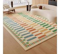 Yidlkecqey Alfombra Calefactora de Grafeno, Alfombra Eléctrica Calefactable Lavable y Plegable, Alfombra Térmica de Bajo Consumo para Salón(Type F,200x300cm/78.7x118in)